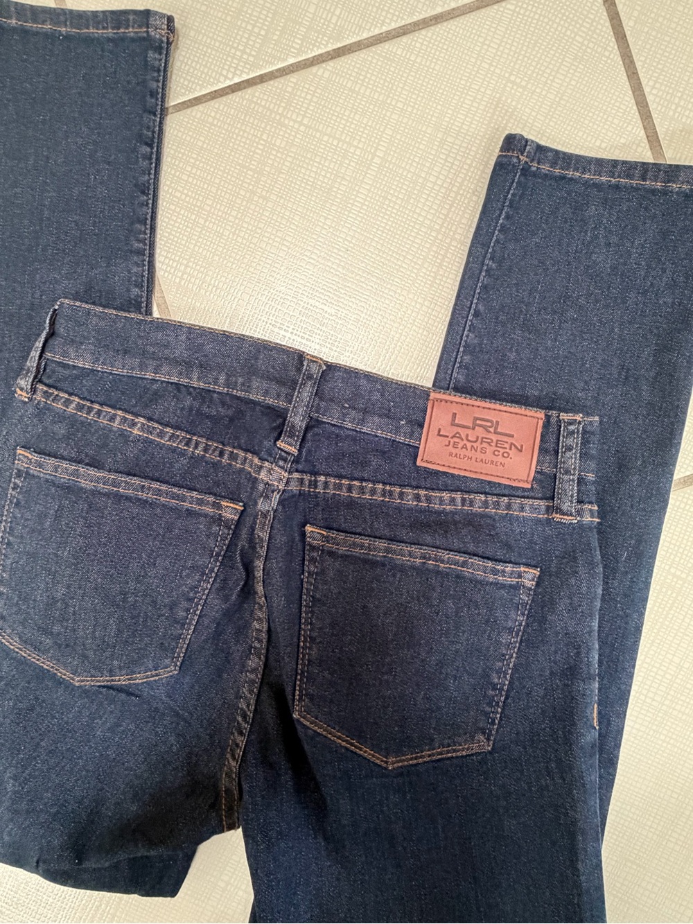 Ralph Lauren Women’s Dark Blue Slim Straight Jeans - Picture 3 of 4